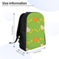 thumbnail image 4 of Fotbe Funny Chicken Travel Laptop Backpack, Business Slim Sturdy Laptops Backpack, Water Resistant College School Computer Bag Gift for Men & Women Fits 15.6 Inch Notebook, 4 of 8