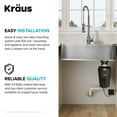 Kraus Waste Guard Continuous Feed Garbage Disposal with 3/4 HP Ultra