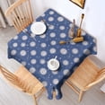 thumbnail image 2 of Dark Blue Sun Moon Star Pattern Square Tablecloth,Waterproof Square Table Cover,Wipeable Spillproof Washable Table Cover for Home Kitchen Party Decor 42"X42"(107x107cm), 2 of 6