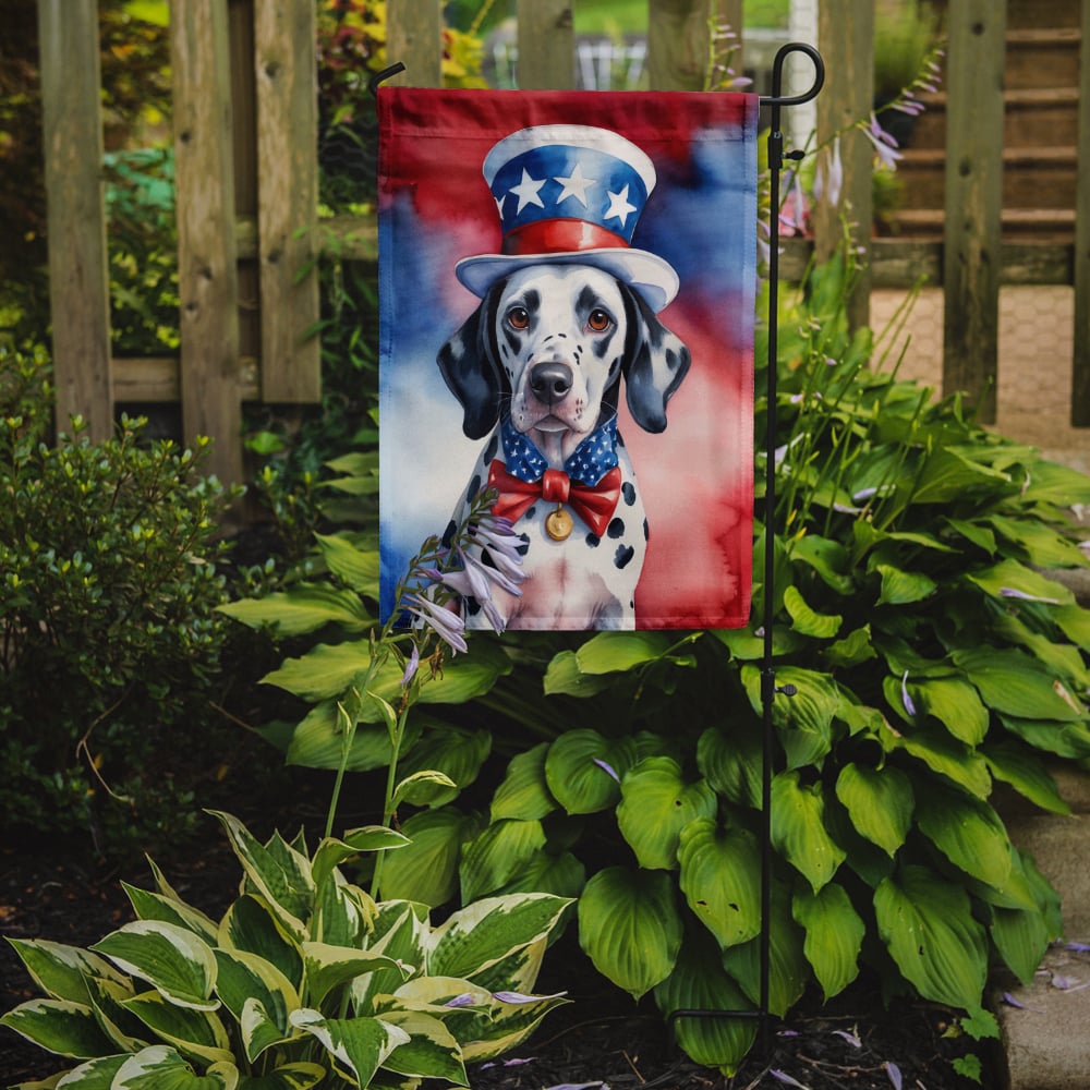 Dalmatian Patriotic Garden Flag 11.25 in x 15.5 in