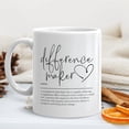 thumbnail image 4 of Difference Maker Gifts Coffee Mug, Thank You Appreciation Gifts for Coworkers Teacher Boss, Difference Maker Definition Ceramic Coffee Tea Cup Mug 11oz$$Home Decor, Kitchen, & Other, 4 of 6
