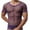 Purple, variant on Men's Muscle ShirtsSee Through Round Neck Short Sleeve Mesh Tshirt Party Top Casual Top Undershirts