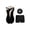 Black, variant on TTAO Kids Girls Gymnastic Leotard Shiny Ballet Dance Bodysuit with Shorts Hairband 2Pcs Gym Sports Outfit Black 16