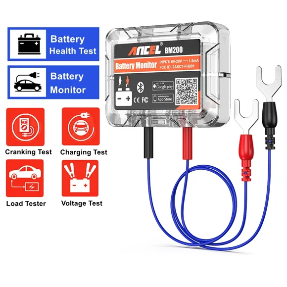 Probador De Batería Ancel Bm200 Monitor De Batería 12v