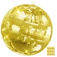 thumbnail image 6 of Yedigre 20" Disco Ball – Transform Any Space with 360° Sparkling Lights & Reflections, Gold, 6 of 9