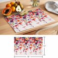 thumbnail image 6 of Spring Flowers Placemats Set of 8 Weeping Blossom Vine Floral Leaves Place Mats Indoor Wipeable Table Mats Washable Cloth Dining Table Placemats for Kitchen Holiday Party Home Decor 13x19 Inch, 6 of 9