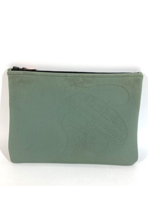 Pre-Owned HERMES Hermes Trouse Toilette NeoBain MM Thalassa Clutch Bag Handbag Makeup Pouch...