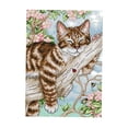 thumbnail image 3 of Kit de punto de cruz estampado y contado, bordado artesanal en tela de 14 ct y 11 ct - Gato 27 × 39cm 11CT, 3 of 9