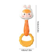 Toys for Kids! Fwttom Baby Rattles 0-6 Months, Soothing Early Educational Baby Toys, Boil-Safe Soft Rubber Toddler Toys Hand Rattles for Babies 0-6 Months