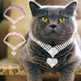 thumbnail image 3 of 1 Pièces Strass Collier de Chat Bling Colliers pour Animaux de Compagnie Simulation Collier de Chat Breakaway Coeur en Forme de Collier de Chien en Cristal Collier pour Animaux de Compagnie, 3 of 9