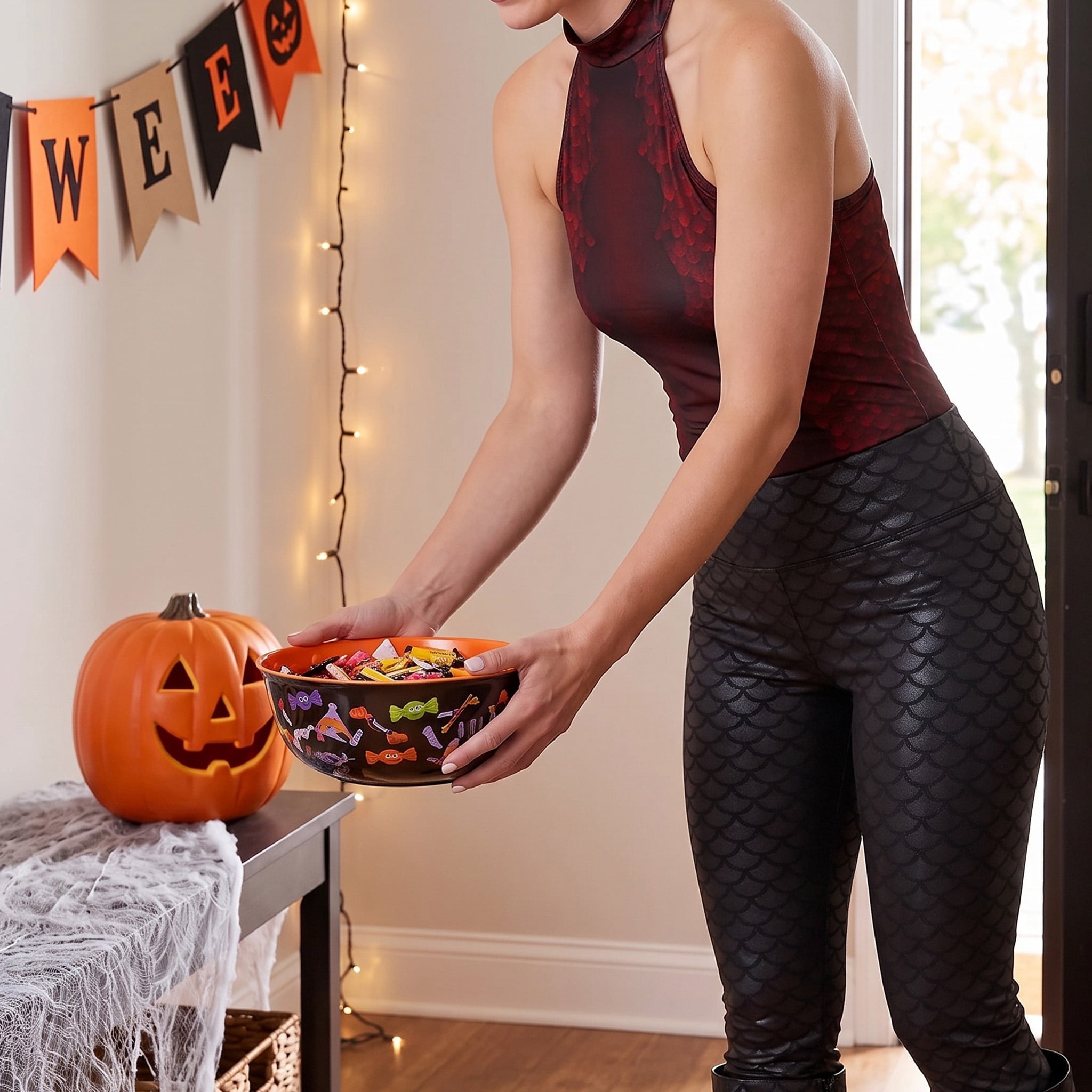 Dragon Bodysuit Costume Accessory for Adults, Red, L (12/14), Halloween by Way To Celebrate