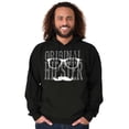 thumbnail image 3 of Original Hipster Mustache Blerd Hoodie Hooded Sweatshirt Men Brisco Brands S, 3 of 6