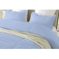 thumbnail image 3 of DNG Creations 5 Piece Ruched Pattern Duvet Cover 100% Egyptian Cotton, 800 TC- With Zipper Closure & Corner Ties ( Solid Light Blue - Oversized King ), 3 of 3