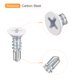 thumbnail image 4 of Tornillos autoperforantes Uxcell #8 x 1/2" en paquete de 100, tornillos de cabeza plana Phillips para metal a madera, 4 of 5