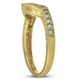 thumbnail image 3 of Pompeii 1/5 Ct Diamond Curved Wedding Engagement Ring Enhancer Band 14k Yellow Gold, 3 of 3
