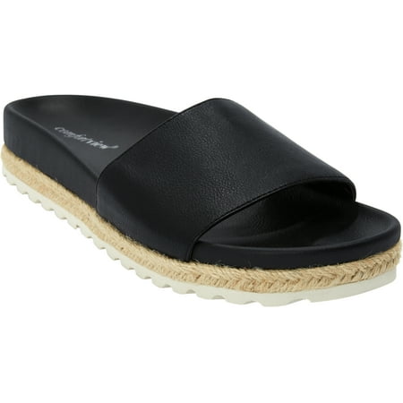 

Comfortview Women s Wide Width The Evie Footbed Sandal Sandal