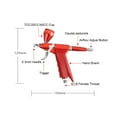 thumbnail image 3 of Dual Action Airbrush Gun Easy Clean 20 40CC 0.3MM Trigger Simple Spary Pen ,Precision Control, 3 of 5