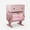 Pink, variant on 20.7" Wide Robot LED Nightstand with 360° Rotating Drawer, Modern End Table  for Bedroom, Living Room