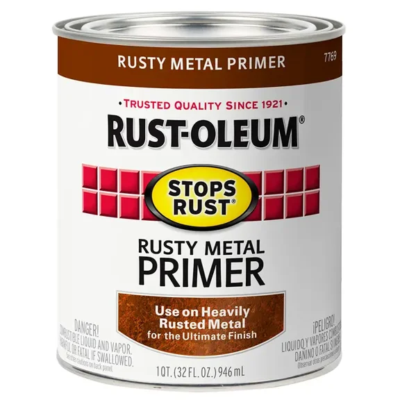 Rusty Metal Primer, Rust-Oleum Stops Rust Primers, Quart