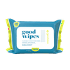 Goodwipes Flushable Butt Wipes Made with Soothing Botanicals & Aloe, Soft & Gentle Wet Wipe Dispenser for Home Use, Septic & Sewer Safe, Largest Adult Toilet Wipes, Shea-Coco, 1 Pack (50 Total Wipes)