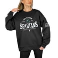 thumbnail image 3 of Women's Gameday Couture Black Michigan State Spartans Players Only Premium Pullover Sweatshirt, 3 of 5