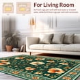 thumbnail image 2 of ODIKA 8'x10' Machine Washable Non-Slip Area Rug, Vintage Rustic Earthy Tones High Traffic Rug, Green, 13902, 2 of 7