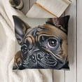 thumbnail image 3 of Throw Pillow Covers Little Cute Puppy Lovely Pet Cushion Case for Couch, Bed Or Sofa Pillows Case Black, 3 of 5