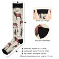 thumbnail image 3 of FORMRS Womens Knee High Socks Casual Long Thick Travel Daily Wear, 2 Pairs, Plaid Deer, 3 of 6