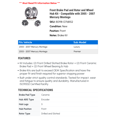 thumbnail image 2 of Front Brake Pad and Rotor and Wheel Hub Kit - Compatible with 2005 - 2007 Mercury Montego 2006, 2 of 2