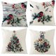 thumbnail image 1 of Fundas de almohada navideñas, fundas de cojines de lino, adornos navideños., 1 of 5