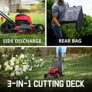 PowerSmart 40V 17 Brushless Cordless Lawn Mower & Leaf Blower (465 CFM), a 4.0Ah Battery and Charger Included