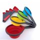thumbnail image 2 of Tazas medidoras para hornear, juego de cucharas medidoras, juego de tazas medidoras plegables, juego de cocina para ingredientes líquidos secos 8 piezas Noticed JJ14976-02, 2 of 4