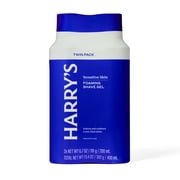 Harrys Mens Foaming Shave Gel with Aloe, 6.7 oz, 2 Pack