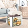 thumbnail image 4 of Iauyy Large Storage Box with Lid - Foldable Home Storage Bins for Clothes Toy Holiday Decor, Autumn Garden (42*32*30cm), 4 of 6