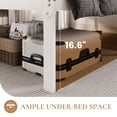 thumbnail image 4 of Merrland 18" King Size Metal Platform Bed Frame, Heavy-Duty, Ample Under-Bed Storage, No Box Spring Needed, White, 4 of 9