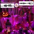 thumbnail image 4 of Luces de Halloween Odertonic naranja y morado, 3 pies, 100 LED, 4 of 8