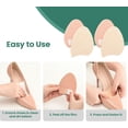 thumbnail image 6 of Welnove 8 Pairs Metatarsal Pads - Ball of Foot Cushions for Women Men, Shoe Inserts for Sandals High Heels - Forefoot Comfort, Non-Slip, Beige, 6 of 7