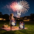 thumbnail image 4 of Twfbrm 4th of July Patriotic Tote Bag, Red White and Blue Quilted Shoulder Bag, USA 250th Anniversary Commemorative Handbag, Reusable Independence Day Shopping Bags Gifts for Friends Family, 4 of 6