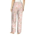 thumbnail image 3 of Naloa Easter Bunny Print Women’s Ultra-Soft Comfy Pajama Lounge Pants with Pockets & Drawstring, 3 of 8