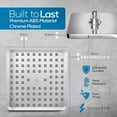 thumbnail image 4 of SparkPod High Pressure Rainfall Shower Head, Easy Install, Energy Saving (8 inch Square, Polished Chrome), 4 of 9