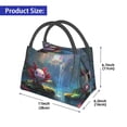 thumbnail image 2 of Easygdp Pond Cute Axolotl Bolsa de Almuerzo Insulada Reutilizable, Bolsa de Mano y Bandolera para Oficina, Trabajo, Viajes, 2 of 6