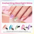 thumbnail image 4 of Set de esmaltes de uñas en gel Beetles Cat Eye, 6 colores, pastel, brillo, 4 of 7