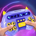 thumbnail image 1 of Consola de juegos de baile interactiva | Juguete de juego de ritmo de movimiento | Entrenamiento Cerebral Electrónico Educativo | Coordinación Musical | Fitness familiar | Plástico morado |, 1 of 6