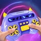 thumbnail image 1 of Consola de juegos de baile interactiva | Juguete de Entrenamiento y Coordinación del Cerebro | Ejercicio de ritmo musical | Vínculo entre padres e hijos | Plástico seguro y duradero | Morado, 1 of 7