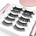 thumbnail image 2 of Cils Magnétiques Doubles Naturels Demi-Cils Mises à Jour Faux Cils 3d (8 Pcs), 2 of 4