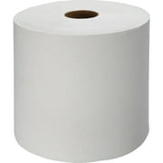 Genuine Joe Hardwound Roll Paper Towels 7.88" x 1000 ft - White - Absorbent, Embossed, Designed - for Restroom - 6 / Carton