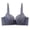 Navy, variant on Sports Bras for Women Plus Size V Neck Front Bow Lace Soft Bra Full Coverage Supportive Spaghetti Strap V Neck Breathable Bra Solid Everyday Bra