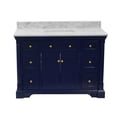 thumbnail image 5 of Sydney 48" Bathroom Vanity with Royal Blue Cabinet and Carrara Marble Top, 5 of 7