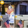 thumbnail image 4 of Solar Flag Pole Light, Bright Warm White 3000k Flagpole Light Upgrade Solar Powered for 5ft 6ft Flag Pole, Outdoor Dusk to Dawn Led Solar Lights, Outside House Garden Yard American Flags Decor,Black, 4 of 14