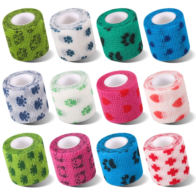 Prdigy Self-Adhesive Bandage Wrap, 12-Pack Multicolor, 2" x 16.4' photo 8